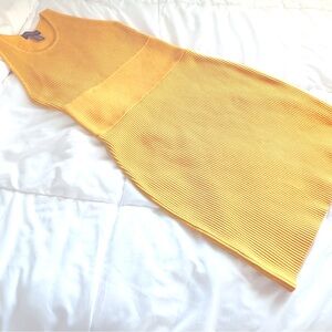 House of Harlow 1960 Gold Ribbed Mini dress